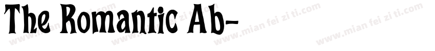 The Romantic Ab字体转换